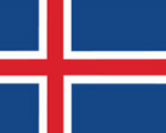 Det Islandske flag lille