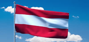 Flagrende østrigs flag