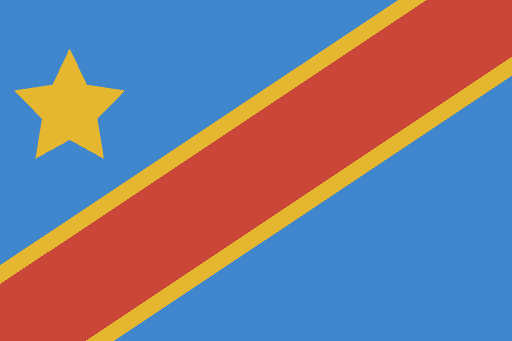 Den Demokratiske Republik Congo flag