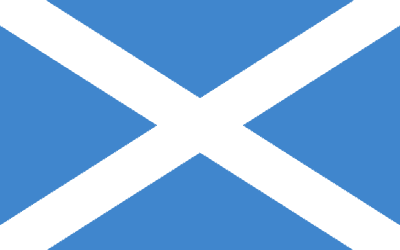 Skotland flag – Blåt flag med hvidt kryds
